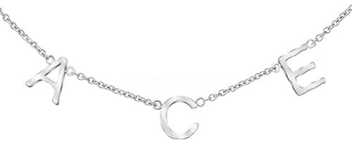 Personalized Necklaces for Women Multiple Names Initial and Birthstone Necklace Gold Rose Gold Letter Pendant Necklace Custom Mothers Day Necklace for Mom Grandma Wife Teen Girl (Silver)