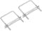 PATIKIL M6x65x80mm Square U-Bolts Kit, 2Set 304 Stainless Steel Square U Shaped Bolts Replacement Parts with Frame Plates and Nuts for Ski Board Sailboat Trailer