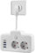 Doppelstecker für Steckdose, Steckdosenleiste Wandmontage mit 3 USB und 1 Type-c, Mehrfachstecker für Steckdosen, Steckdosen Kindersicherung, Mehrfachsteckdose mit Schalter und Kurzes Kabel