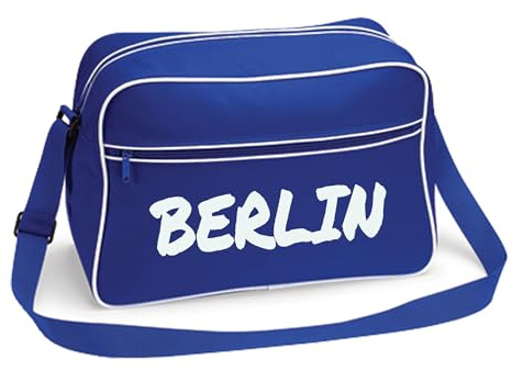 multifanshop Retrotasche - Berlin blau - Textmarker