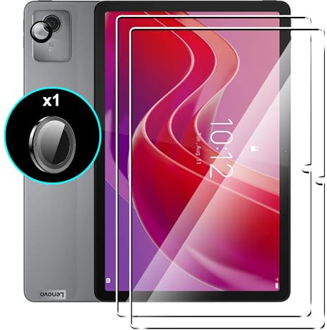 Heioloo 3 Stück für Lenovo Tab 10.1 Inch 2025 Panzerglas Schutzfolie HD, [2+1 Stücke] Panzerglas und Kamera Schutzfolie, 9H Härte Schutzglas, Bläschenfrei, Anti-Kratzen