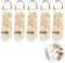 Mesh Produce Bags, 5 Pcs 15 Inch Long Hanging Net Bag Reusable Large Seafood Boil Bag Washable Produce Bags for Kitchen Refrigerator Potato Onion Garlic Vegetable Fruit Storage (Beige)