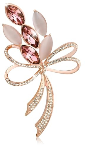 AFCJLTO Broche Femme Vetement, Broche de Floral, broche de Cristal Vintage élégant et unique, broche de strass de mode, badge, accessoire cadeau de bijoux, pour Femme pour Filles sur Robes, Châles(C)