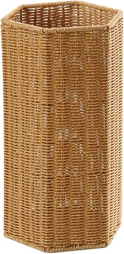 Schirmständer aus Rattan, geflochtener Schirmhalter, Stabiler Korb, Spazierstöcke, Eingang, Flur, Büro