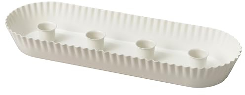 VINTERFINT Kerzenständer, für 4 Kerzen, weiß, 4 cm