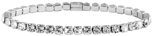 Akzent Armband Damen - Premium Armband Damen in Schwarz aus Edelstahl, 100% Wasserfest & Hautverträglich