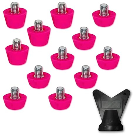 12 tornillos M5 para tacos de repuesto Nike, diámetro de tornillo de 5 mm, estables y antideslizantes para botas de fútbol, tacos para botas de fútbol
