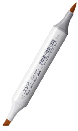 Copic Sketch Coloured Marker Pen - (YR-24) Pale Sepia, For Art & Crafts, Colouring, Graphics, Highlighter, Design, Anime, Professional & Beginners, Art Supplies & Colouring Books