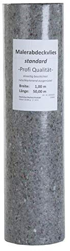 Profi Malervlies, 1m x 50m (50m²) - Premium Abdeckvlies mit Anti-Rutsch Beschichtung