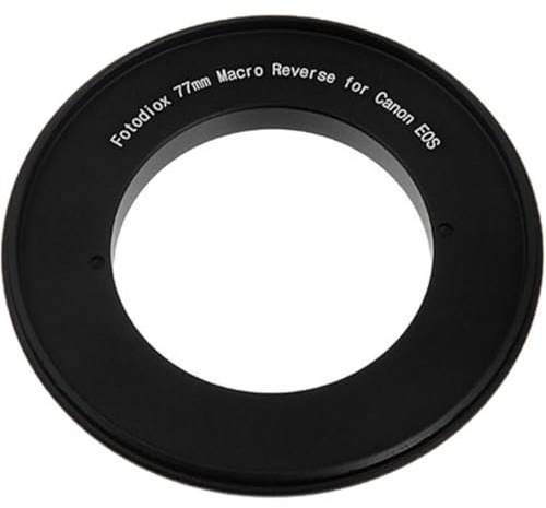 Fotodiox 77mm Macro Reverse Mount Adapter for using Canon EOS camera with 77mm filter thread lens