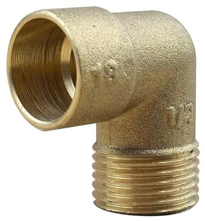 Anjou Connectique - Raccord laiton à souder - Coude 90° Mâle 92 GCU 1/2(15/21)-18