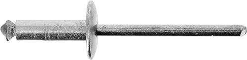 Restagraf Rivet Épanoui Aluminium en Sachet, 7 à 10mm Épaisseur, 16mm Longueur, Lot de 57, Gris