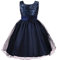 Discoball Fille Robe Princesse éclat Voile Fleur fête Anniversaire Mariage Demoiselle d 'Honneur Robe 3-12 Ans