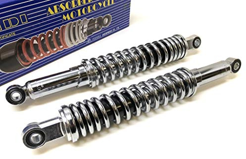 MDI 365 mm Chrom Federbeine Stoßdämpfer Set Hercules Zündapp Puch Mofa Moped Mokick