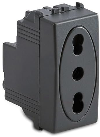 MODO PRESA 2P+T 10/16A BIPASSO GRIGIO ( MASTER cod. 31159 )