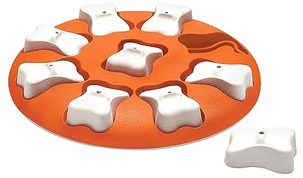 Outward Hound Nina Ottosson Dog Smart - Interaktives Hundespielzeug für Leckerlis - Orange