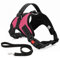 Musonic No Pull Dog Harness Breathable Adjustable Comfort Free Lead Included for Small Medium Large Dog Best for Training Walking S Pink