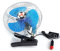 Mini Clip sur le ventilateur,ventilateur de véhicule automatique portatif de refroidissement de rotation de 180 degrés 12V 25W ventilateur de bureau de pince forte pour voitures,camions,maison etc