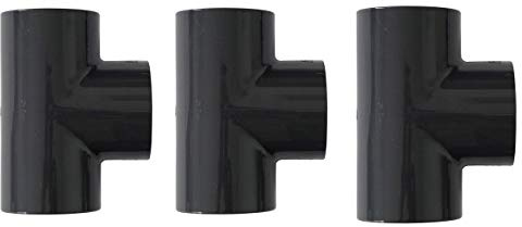 well2wellness® Lot de 3 raccords en T en PVC 90° - 50 mm (200075)