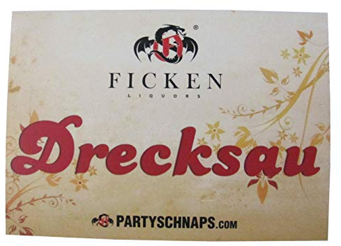 FICKEN Liquors - Postkarten 15 x 10,5 cm - Motiv Drecksau