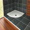 Quadrant 900 x 900mm Shower Tray Pearlstone for Shower Enclosure Cubicle with Waste Trap