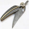 PAL 2000 KNIVES Coltello Pieghevole a Mano in Damasco - Bellissimo Coltello da Tasca in Damasco - uk ASRAA-09100