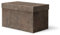 ilo - Aufbewahrungsbox mit Deckel cm 45x25 H.25 - Aufbewahrungskorb für Büro, Kleidung, Bettwäsche, Decken, Spielzeug, Bücher - Material Textur Effekte Rost - Recycelbar und in Italien Hergestellt