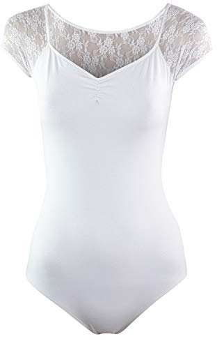 Intermezzo Damen Ballett Body 31125 Bodyblondcor - Farbe: Weiß (001) - Größe: L
