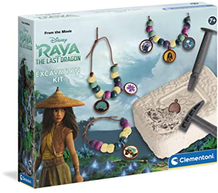 Clementoni 17648 Disney Raya Die Entdeckung der Steine Bastelset Made in Italy für Kinder ab 6 Jahren