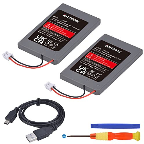 Batmax Lot de 2 batteries de rechange LIP1359 pour manette Sony PS3 Playstation 3 Sixaxis Dualshock 3 CECHZC2E CECHZC2U