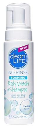 Gel douche moussant et shampooing sans rinçage, 237 ml : les formules originales, laisse la peau propre, rafraîchie et hydratée - Nettoyant périnéal efficace dans une formule sans rinçage