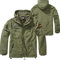 BWuM Tactical Windbreaker Zipper Fleece + Patch & Flaggen, Größe:7XL, Farbe:Oliv