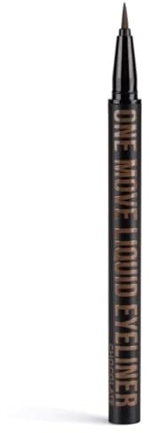 Inglot, One Move Liquid Eyeliner, Wasserdichte Formel, Extrem haltbar, Zartes mattes Finish, Augen-Make-up, Chocolate, Eyeliner für Perfektes Auftragen, 0.55 ml