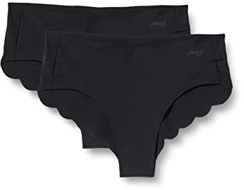 sloggi Zero Modal 2.0 H Hipster 2P Femme, Black, M