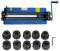Machine à cintrer ronde 460 mm - Plieuse manuelle - Cintreuse de tubes de 18 - Avec 2 rouleaux et rouleau à nervures manuelles - Appareil de pliage à rouleaux - Cintreuse à tôle