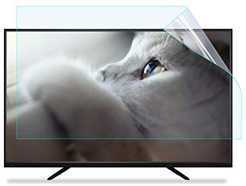 43-75 Inch Matte TV Anti-Glare Film, Anti Blue Light No Bubble Anti-Scratch TV Screen Protector, for TCL/Samsung/Sony/LG/Hisense / 50in 1101x620mm