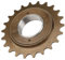Bike 22T Schwungrad, 93x35mm Metall Low Noise 22 Zähne Schwungrad Fahrrad Radfahren Gewinde Singlespeed ​​Freilauf Fahrrad Speichen Kette Rad Modifizierte Ersatzteile für Mountain Bike Rennrad