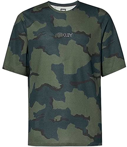 Oakley Unisex's Ride Free Short Sleeve Jersey Mountain Bike, B1b Camo Hunter, X-Large