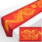 Tischläufer mit chinesischem Drachen-Druck, 27,9 cm x 1,8 m, asiatischer Tischläufer, chinesische Party-Dekorationen für Frühling, Festival, Partyzubehör, Küche, Esszimmer, Dekoration (4 Stück)