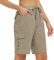 MoFiz Women's Hiking Cargo Shorts Quick Dry Running Jogger Shorts Lightweight Active Sport Athletic Golf Short Pant with Pockets Khaki Size US S/EU M