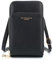 flora & co Petit Sac Bandoulière Femme pour Smartphone 6.7 Pouces - Sacoche Multipoches Zippé pour Iphone 13 14 Pro Max - Pochette Multifonction Carte PU Cuir Léger - Mode Style - NOIR