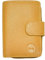 LOLUNA® Porte-Monnaie Cuir Fermeture hermétique, Portefeuille, Compagnon, spacieux et Fonctionnel pour Ranger 9 Cartes, Billets, Monnaie, identité et permis - Jaune