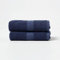 Homescapes 2er Set Flauschiges Premium Frottee Handtuch ca. 50 x 90 cm aus 100% Türkischer Baumwolle, Marineblau