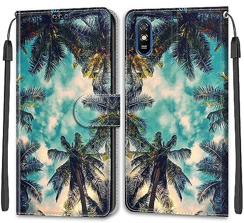 TOMYOU Handyhülle für Xiaomi Redmi 9A Hülle, mit [Kartenfach] [Magnetverschluss] Klapphülle Handytasche Case für Xiaomi Redmi 9A