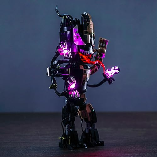 LocoLee Led Licht Set Kompatibel mit LEGO Venomized Groot 76249, Led Beleuchtungs Set Compatible with LEGO 76249 Venomized Groot - Nur Lichter Set, Kein Modell