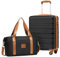 COOLIFE Handgepäck Koffer, Trolley Handgepäck 55x40x20 und Handgepäck Tasche 30L(45×36×20cm) für Ryanair Handgepäck mit 4 Spinner-Rädern, Teleskopgriff, TSA-Schloss, Leichter Handgepäck Set