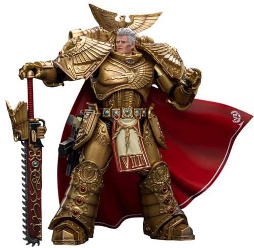 HiPlay JoyToy Warhammer The Horus Heresy Collectible Figure: Imperial Fists Rogal Dorn, Primarch of The Vllth Legion 1:18 Scale Action Figures JT8865