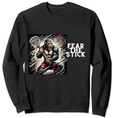 Mean Monkey Lacrosse - Fear the Stick Sweatshirt
