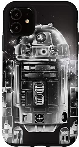 Star Wars R2-D2 Retro Galaxy Black Case for iPhone 11