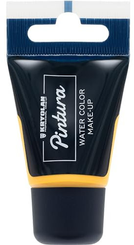 Kryolan Pintura Water Color Tube de maquillage, 20 ml, couleur : jaune, 15 couleurs, lavable, sans parfum, sans parabène, idéal pour les enfants, les fêtes, le carnaval et Halloween